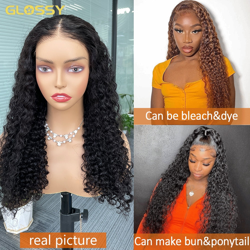 13x4 Hd Glueless Wig Human Hair Ready To Wear 30 Inch 6x4 Front Water