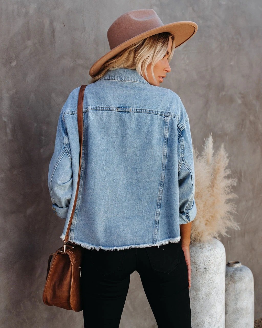 Women Jeans Autumn Winter Casual Streetwear Denim Coat