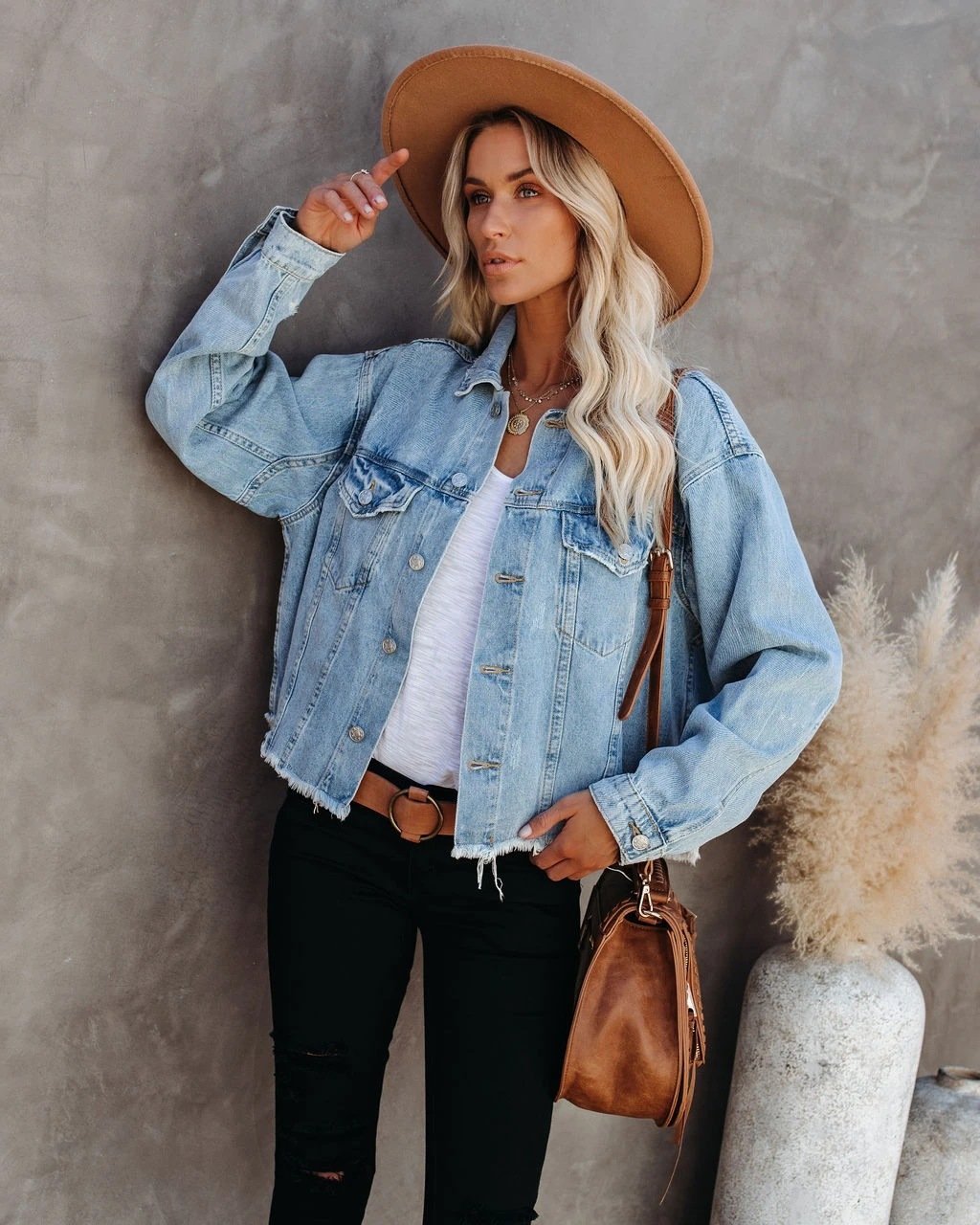 Women Jeans Autumn Winter Casual Streetwear Denim Coat