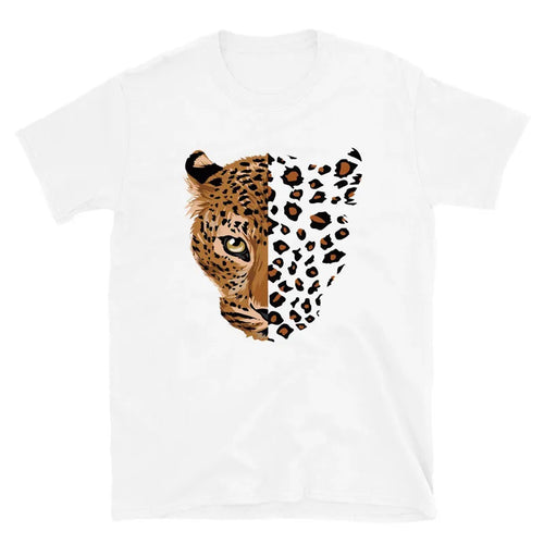 Leopard Printed T-Shirts Short Sleeve Women O-Neck Graphic Tops Tees