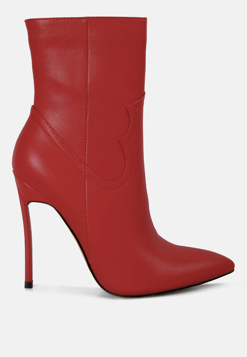 jenner high heel cowboy ankle boots